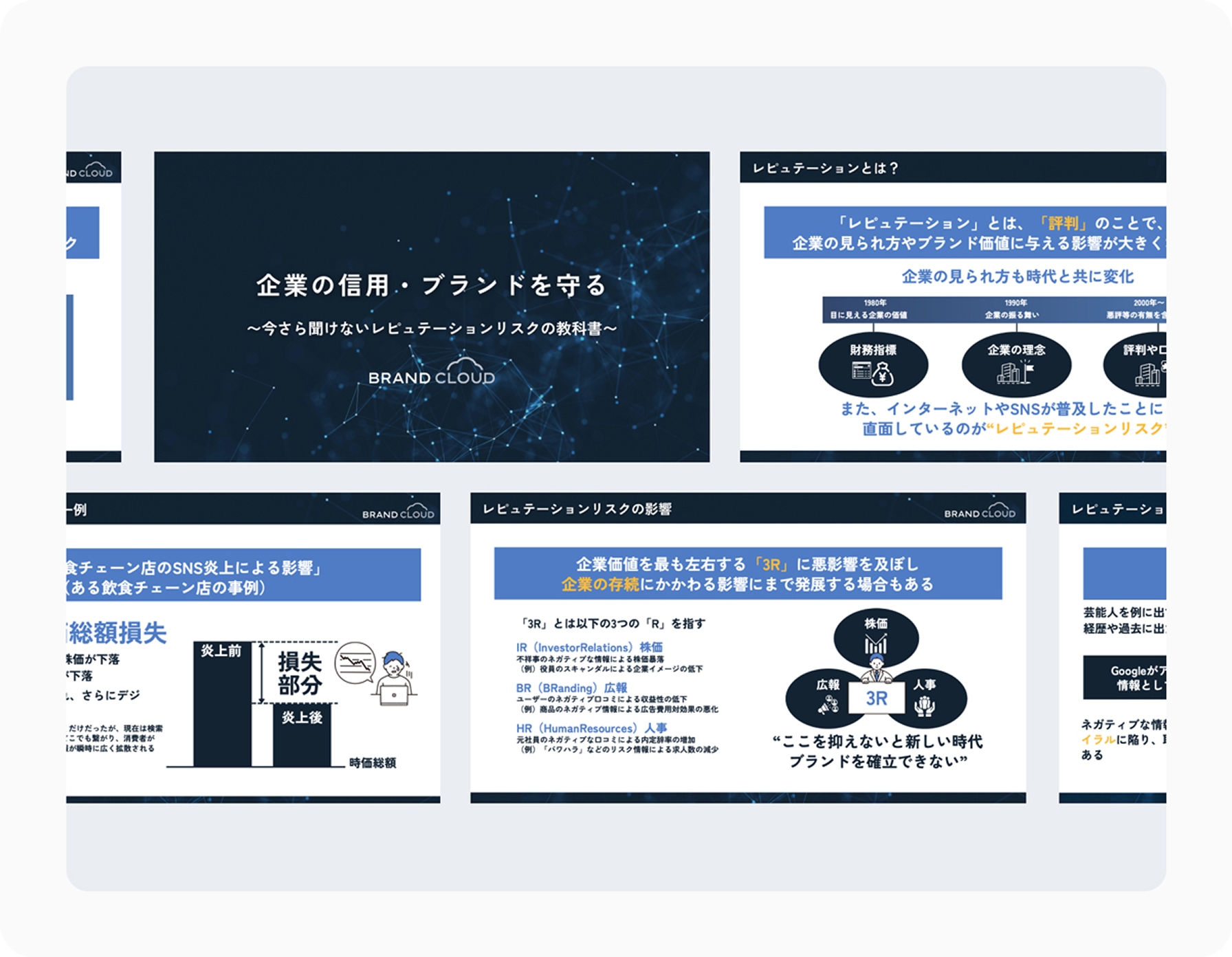 レピュテーションリスク資料のプレビュー