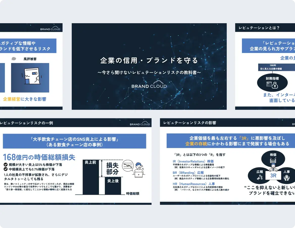 「企業の信用・ブランドを守る」今さら聞けないレピュテーションリスクの教科書のプレビュー